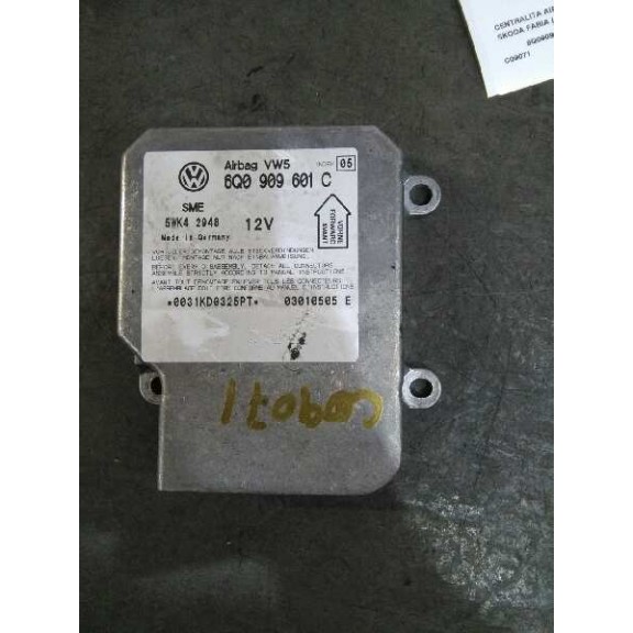 Recambio de centralita airbag para skoda fabia (6y2/6y3) attractive referencia OEM IAM 6Q0909601C  