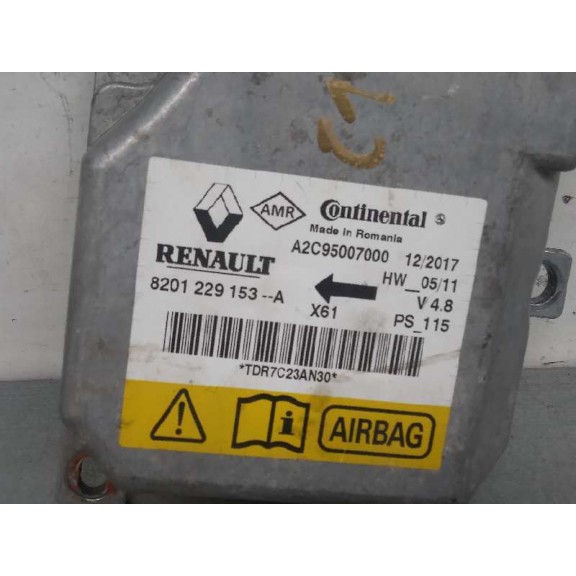 Recambio de kit airbag para renault kangoo furgón compact professional referencia OEM IAM 8200587060 SIN AIRBAG DERECHO 