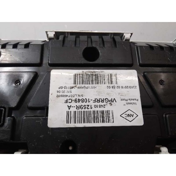 Recambio de cuadro instrumentos para renault clio iv limited referencia OEM IAM 248101259R  