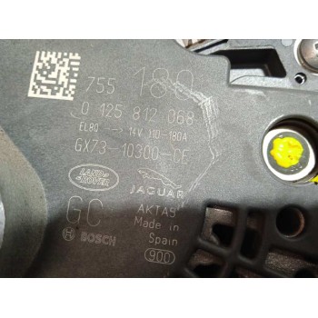 Recambio de alternador para jaguar xe portfolio awd referencia OEM IAM GX7310300CE 0125812068 180A 6 CANALES