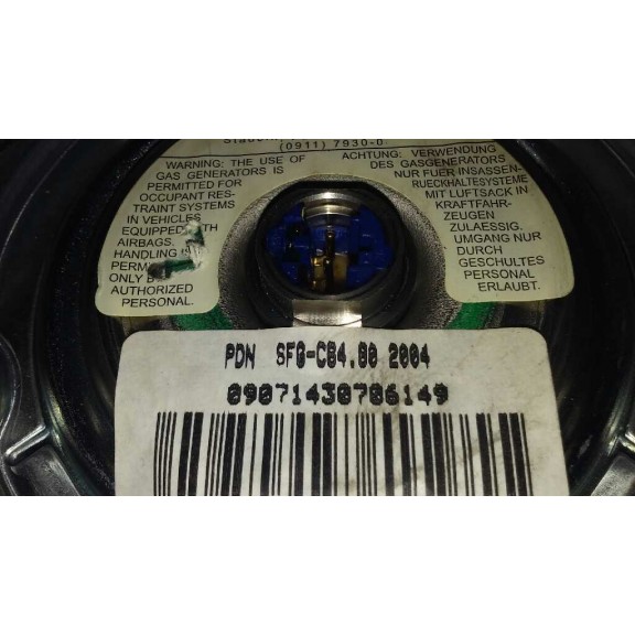 Recambio de airbag delantero izquierdo para volkswagen polo (9n1) highline referencia OEM IAM 09071430706149  