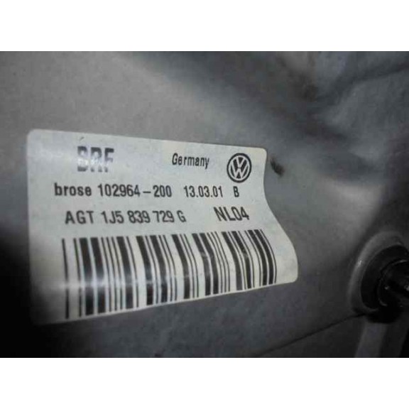 Recambio de elevalunas trasero izquierdo para volkswagen bora berlina (1j2) conceptline referencia OEM IAM 1J5839729G  
