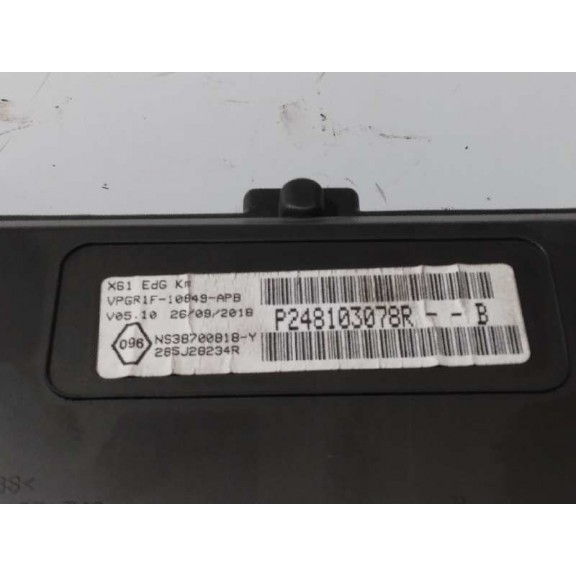 Recambio de cuadro instrumentos para renault kangoo furgón compact professional referencia OEM IAM P248103078R  