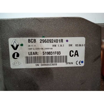 Recambio de bateria para renault fluence z.e. dynamique referencia OEM IAM 296092401R  