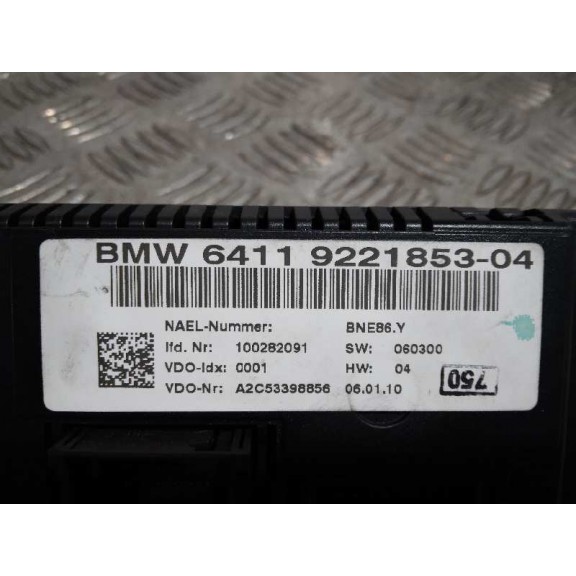 Recambio de mando climatizador para bmw serie 1 berlina (e81/e87) 116d referencia OEM IAM 6411922185304 A2C53398856 