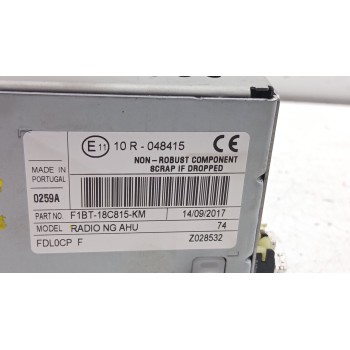 Recambio de sistema audio / radio cd para ford focus iii 1.5 tdci referencia OEM IAM f1bt18c815km  