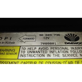 Recambio de centralita airbag para daewoo matiz cd referencia OEM IAM 96603736 96603736 