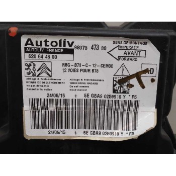 Recambio de centralita airbag para citroën c4 picasso feel referencia OEM IAM 9807547380  