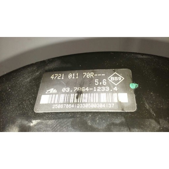 Recambio de servofreno para renault clio iii 1.5 dci diesel fap referencia OEM IAM 03786412334  