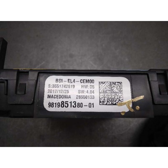 Recambio de centralita bsi para citroën c4 picasso feel referencia OEM IAM 9819851380  