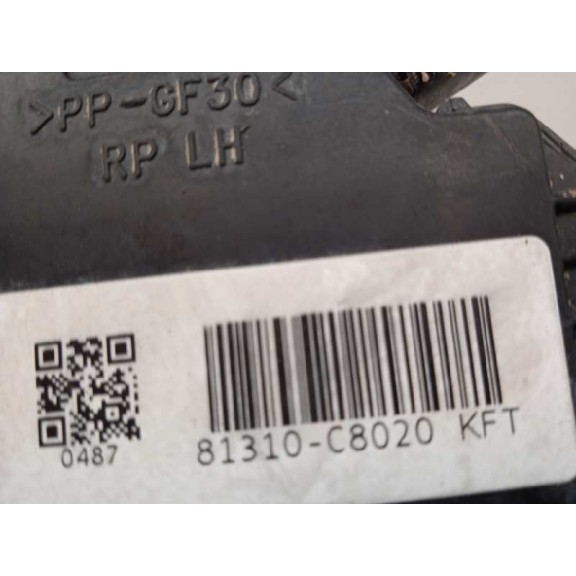 Recambio de cerradura puerta delantera izquierda para hyundai i20 basis blue referencia OEM IAM 81310C8020  6 PINS