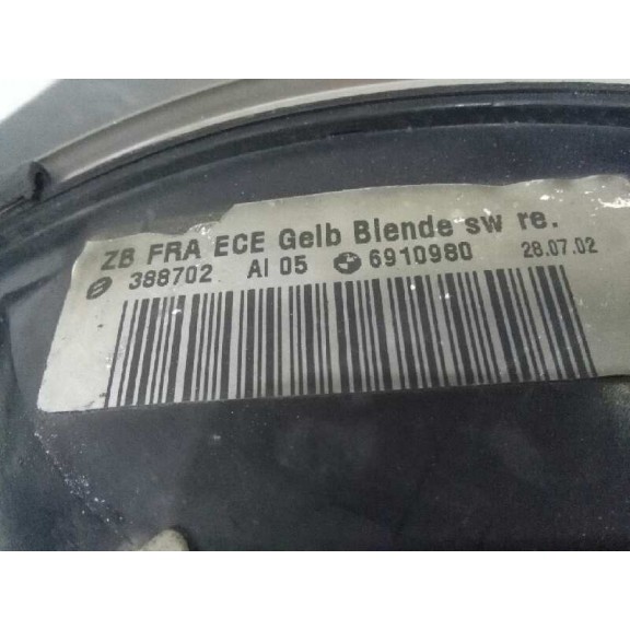 Recambio de piloto delantero derecho para bmw serie 3 berlina (e46) 320d referencia OEM IAM 6910980 AMBAR 