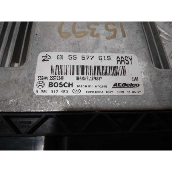 Recambio de centralita motor uce para opel insignia berlina sport 4x4 referencia OEM IAM 55577619 0281017453 