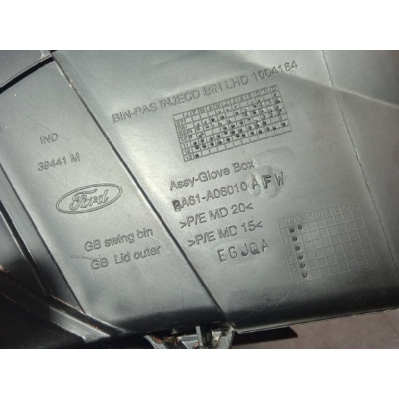 Recambio de guantera para ford fiesta (ccn) 1.25 16v cat referencia OEM IAM 8A61A06010AFW  