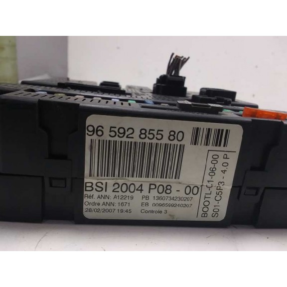 Recambio de centralita bsi para citroën c4 berlina 1.6 16v hdi fap referencia OEM IAM 9659285580  