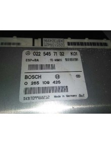 Recambio de centralita abs para mercedes-benz clase a (w168) 160 (168.033) referencia OEM IAM 02254571320265109425  + ESP 2