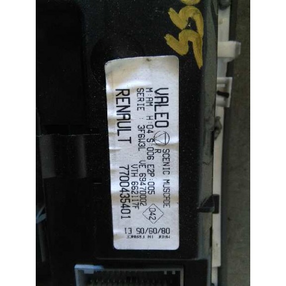 Recambio de mando climatizador para renault scenic (ja..) 1.9 dci dynamique referencia OEM IAM 7700435401  