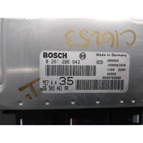 Recambio de centralita motor uce para peugeot 307 (s1) xs referencia OEM IAM 9650346180 0261206943 