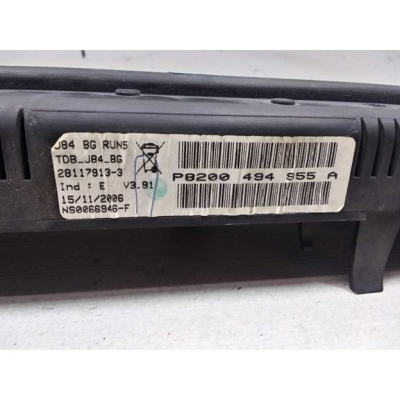 Recambio de cuadro instrumentos para renault scenic ii 1.9 dci diesel referencia OEM IAM 8200494955A  