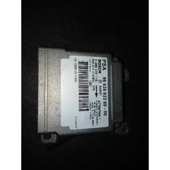 Recambio de centralita airbag para peugeot 207 confort referencia OEM IAM 9663593380 0285010110 