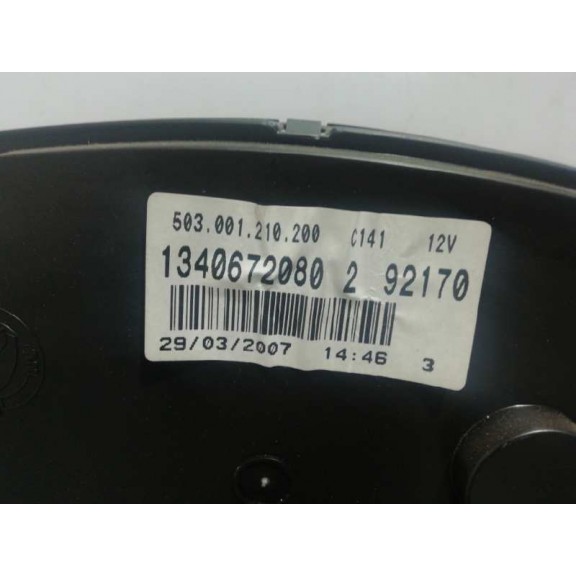 Recambio de cuadro instrumentos para fiat ducato caja cerrada 35 (06.2006 =>) l1h1 100 multijet referencia OEM IAM 1340672080  1