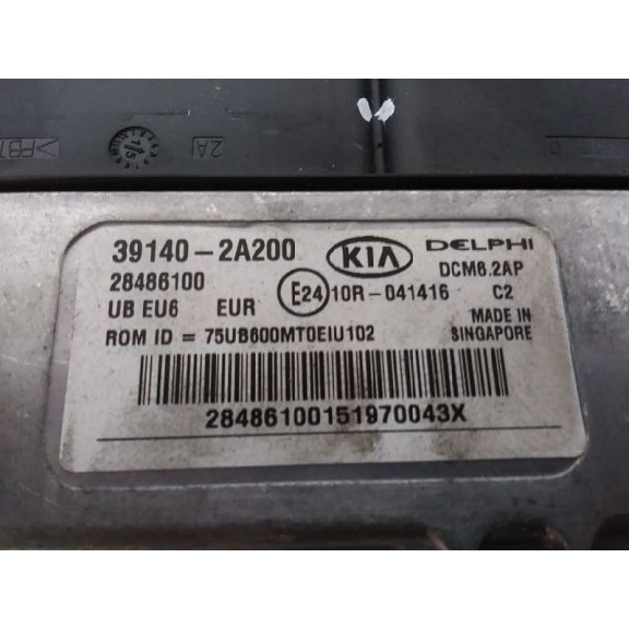 Recambio de centralita motor uce para kia rio basic referencia OEM IAM 391402A200 28486100 