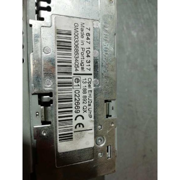 Recambio de sistema audio / radio cd para opel corsa c enjoy referencia OEM IAM 13188892  