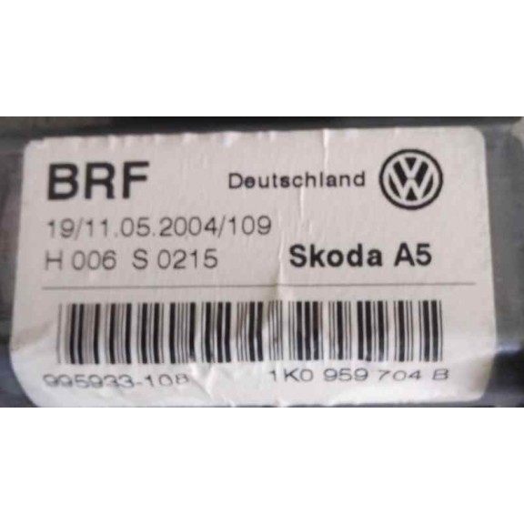 Recambio de motor elevalunas trasero derecho para skoda octavia berlina (1z3) active referencia OEM IAM 1K0959704B 995933108 