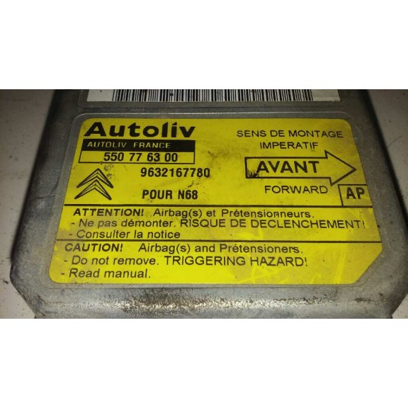 Recambio de centralita airbag para citroën xsara picasso 1.6 básico referencia OEM IAM 9632167780  
