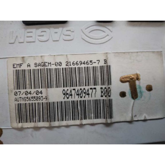 Recambio de display para citroën c3 1.4 hdi sx plus referencia OEM IAM 9647409477  