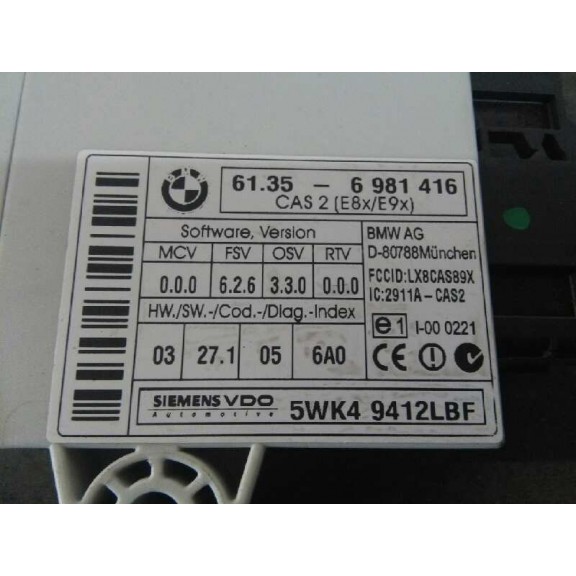 Recambio de modulo electronico para bmw serie 3 berlina (e90) 320d referencia OEM IAM 6981416  