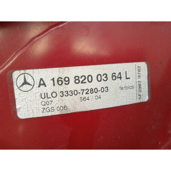 Recambio de piloto trasero izquierdo para mercedes-benz clase a (w169) a 200 (169.033) referencia OEM IAM A1698200364  