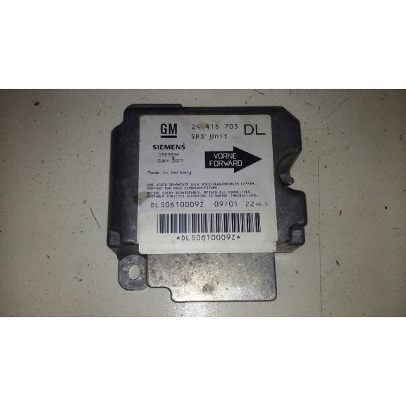 Recambio de centralita airbag para opel astra g berlina club referencia OEM IAM 24416703DL  