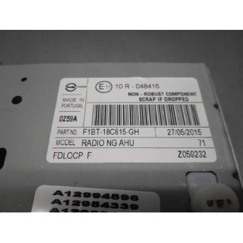 Recambio de sistema audio / radio cd para ford focus lim. trend + referencia OEM IAM F1BT18C815GH SOLO CAJA 