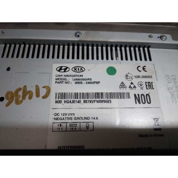 Recambio de sistema navegacion gps para hyundai i30 (pd) essence referencia OEM IAM 96550G4000 96550G4000PMP 