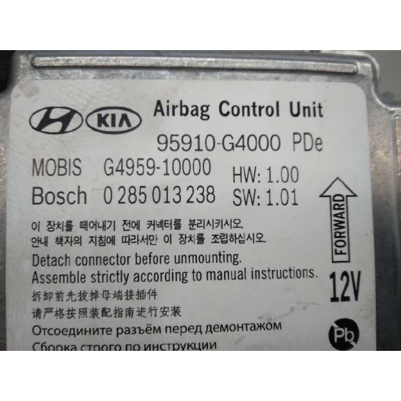 Recambio de kit airbag para hyundai i30 (pd) essence referencia OEM IAM 95910G4000 SIN PRETENSORES 