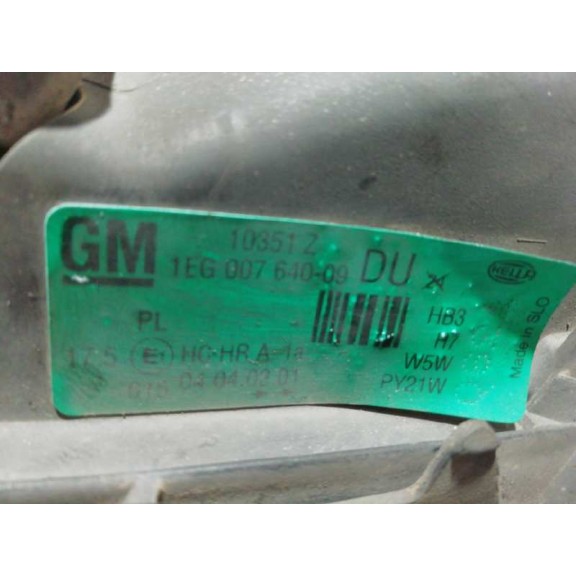 Recambio de faro izquierdo para opel astra g coupé 2.2 16v edition referencia OEM IAM 10351Z BIFARO 