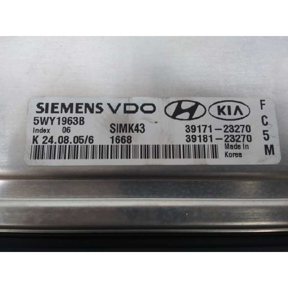 Recambio de centralita motor uce para hyundai tucson (jm) 2.0 cat referencia OEM IAM 3917123270 5WY1963B 
