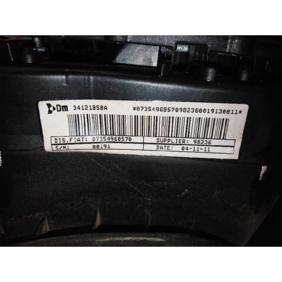 Recambio de airbag delantero izquierdo para fiat doblo 1.3 16v jtd cat referencia OEM IAM 34121858A 07354968570 