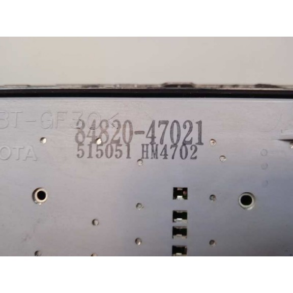 Recambio de mando elevalunas delantero izquierdo para toyota prius (nhw20) basis referencia OEM IAM 8482047021 515051HM4702 4 TE