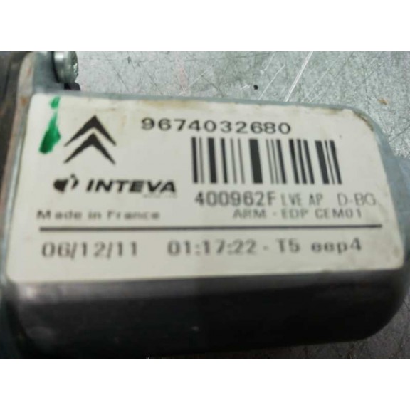 Recambio de motor elevalunas delantero derecho para citroën c4 picasso exclusive referencia OEM IAM 9674032680  