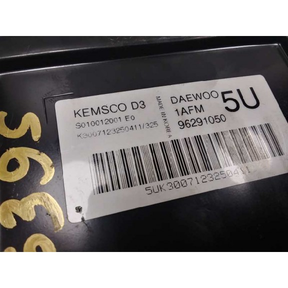 Recambio de centralita motor uce para daewoo matiz cd referencia OEM IAM 96291050  