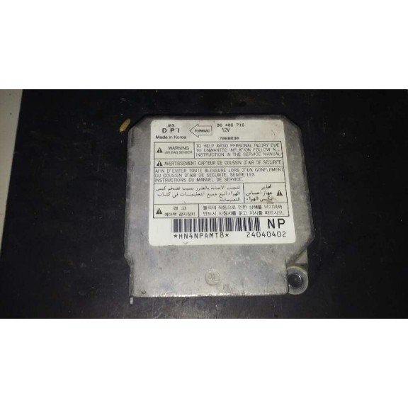 Recambio de centralita airbag para daewoo lacetti cdx referencia OEM IAM 96406716  