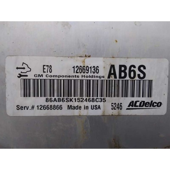 Recambio de centralita motor uce para opel zafira tourer selective referencia OEM IAM 12669136  