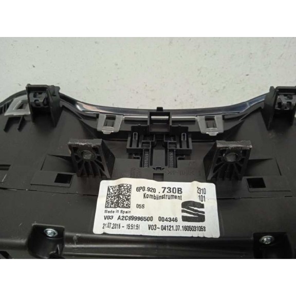 Recambio de cuadro instrumentos para seat ibiza (6p1) 1.2 tsi referencia OEM IAM 6P0920730B  240KMH--8000RPM
