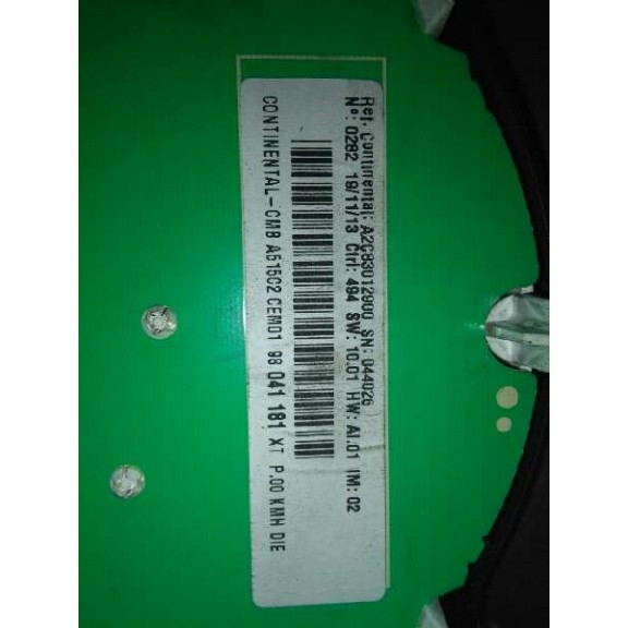 Recambio de cuadro instrumentos para citroën c3 collection referencia OEM IAM 98041181XT 6 RPM 210 KM