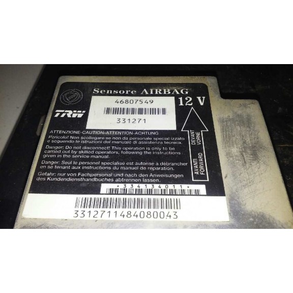Recambio de centralita airbag para fiat panda (169) 1.2 8v alessi referencia OEM IAM 46807549  