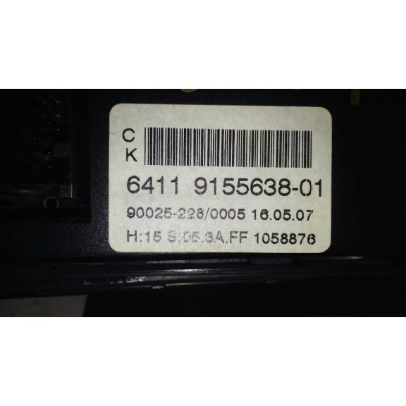 Recambio de mando climatizador para bmw serie 5 berlina (e60) 520d referencia OEM IAM 6411915563801  