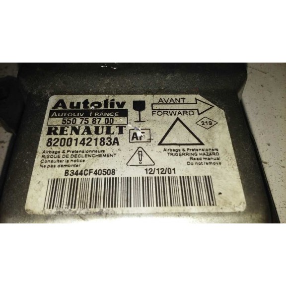 Recambio de centralita airbag para renault laguna ii (bg0) expression referencia OEM IAM 8200142183A  