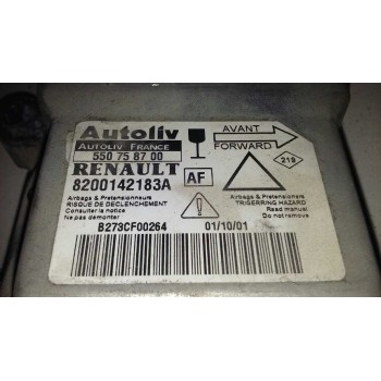 Recambio de centralita airbag para renault laguna ii (bg0) 1.8 cat referencia OEM IAM 8200142183A 8200142183A 
